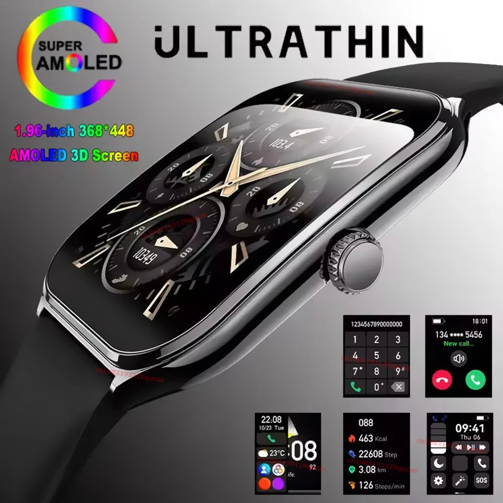 Ola Esporte HW12 1.96" AMOLED Smartwatch | BT Call & Fitness