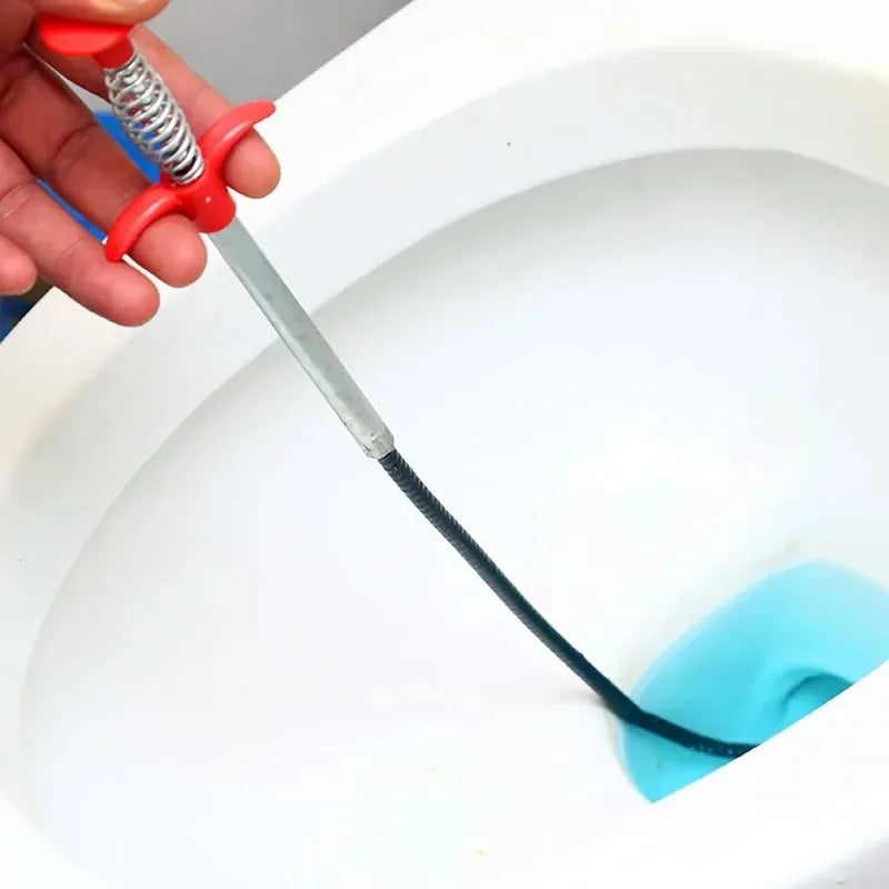 Flexible Grabber Claw Pick Up Reacher Tool 160cm Spring Pipe Dredging Tools Household for Kitchen Bending Sink Tool Litter Pick Oasis Select