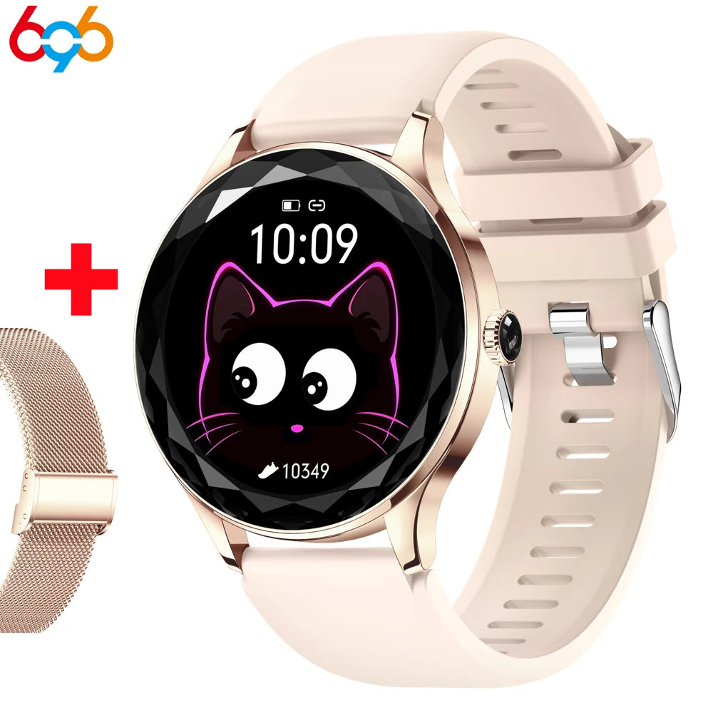 Hot Sale 1.27" Lady Fashion Waterproof Smartwatch Blue Tooth Call Heart Rate Health Smart Watch Sports Women Music Gift Calorie Oasis Select RGGDS A RGM