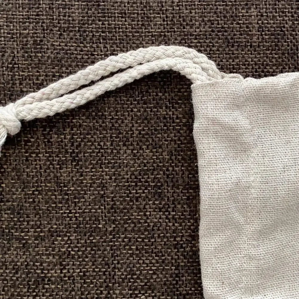 Reusable Drawstring Linen Bread Bags Large Washable Storage Food Accessories Home Unbleached Kitchen Organizer Oasis Select
