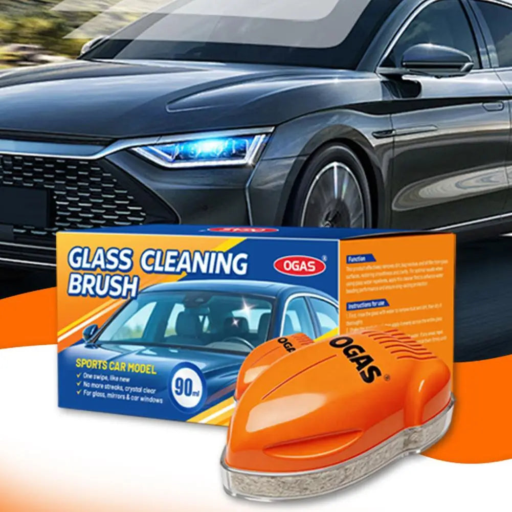 Streak-Free Car Windshield Cleaning Brush | Auto Glass Cleaner