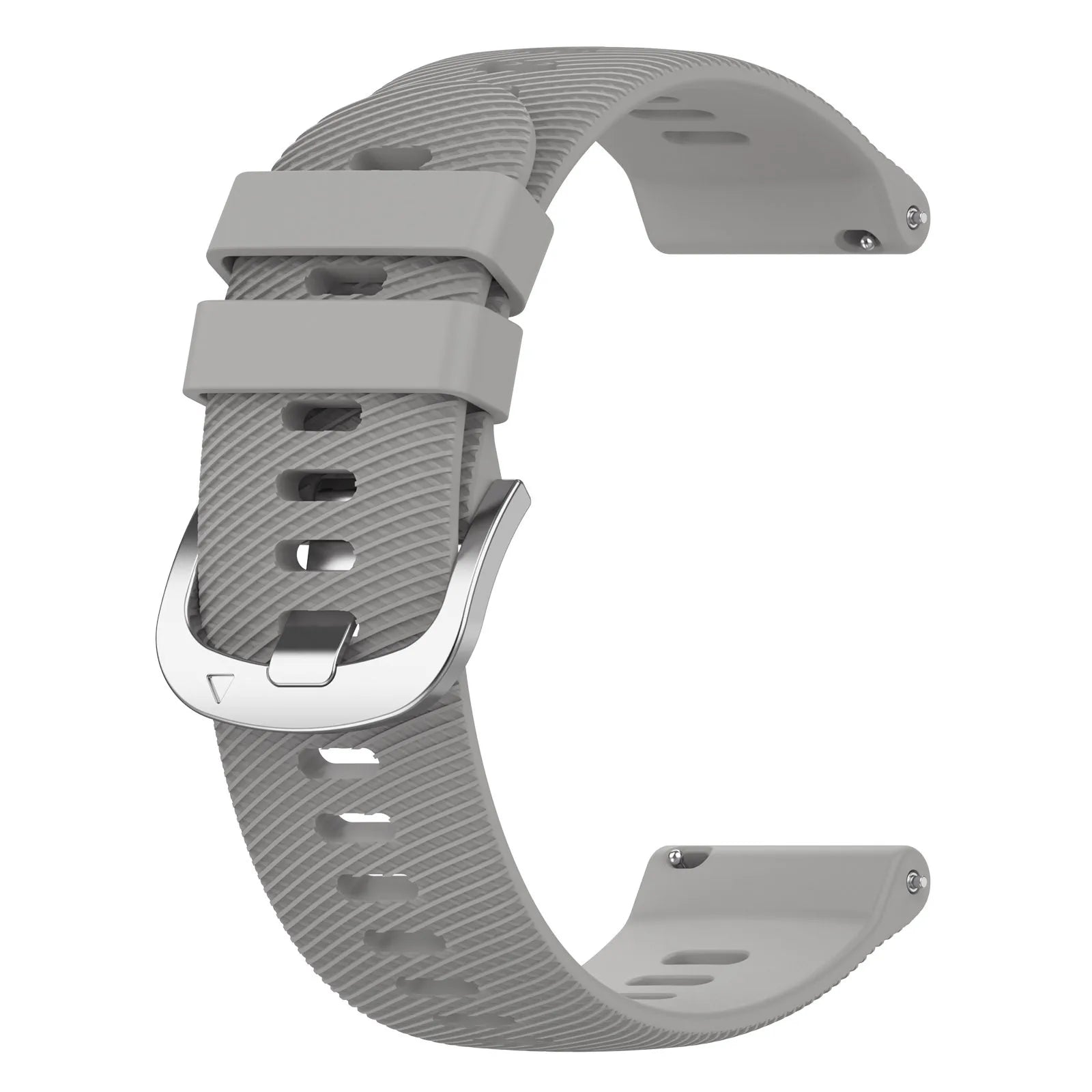 18mm Silicone Band for Garmin Forerunner 255S 265S | Quick Release Silicone Watch Band Oasis Select Grey