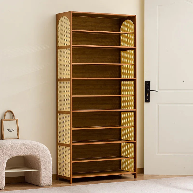Simple shoe cabinet home door multi-layer baffle shoe rack corridor entrance economical home storage simple shoe cabinet Oasis Select