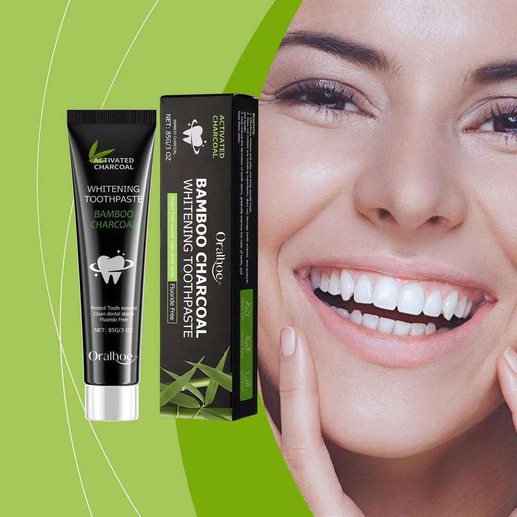 Oralhoe Bamboo Charcoal Whitening Toothpaste – Remove Stains Whitening Toothpaste Oasis Select