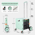 Multi-functional grocery shopping cart storage box trolley household folding stair climbing trolley Oasis Select Fresh green