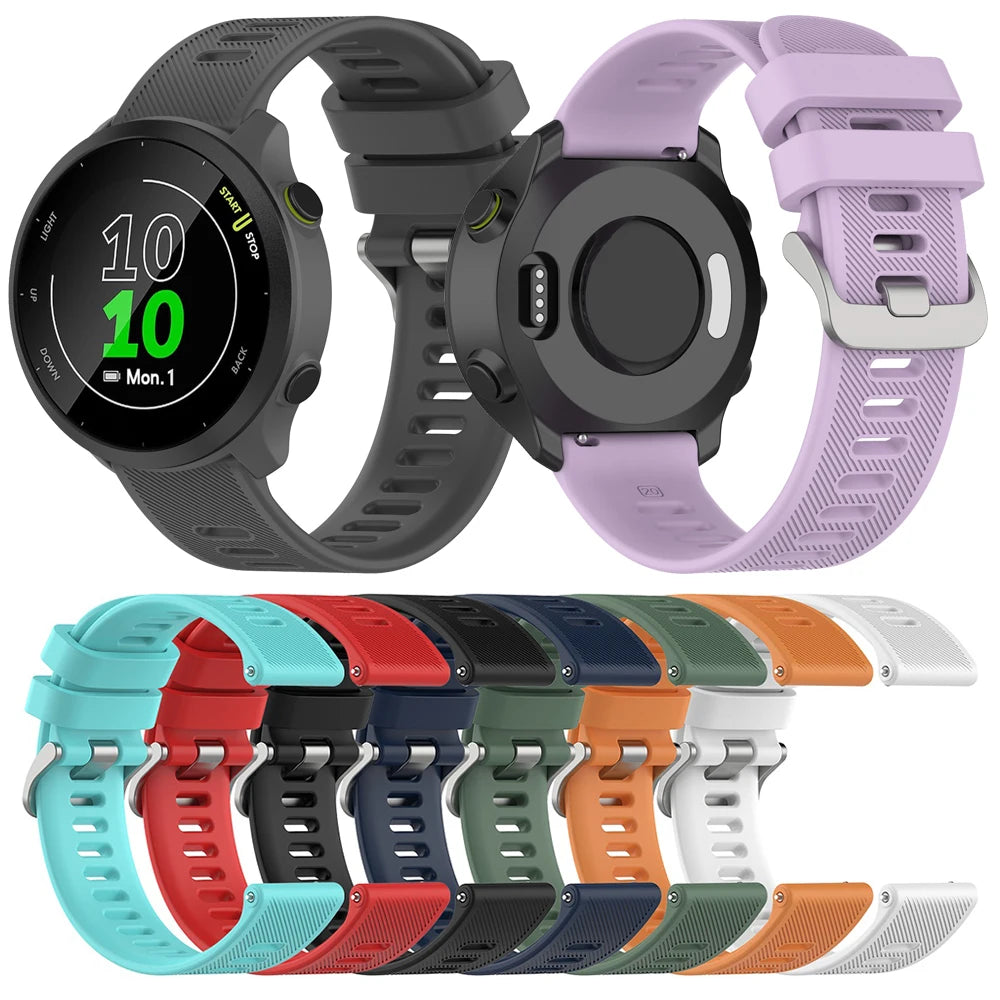 20mm Silicone Watch Band – Garmin, Samsung, Polar & Amazfit Silicone Watch Strap Oasis Select
