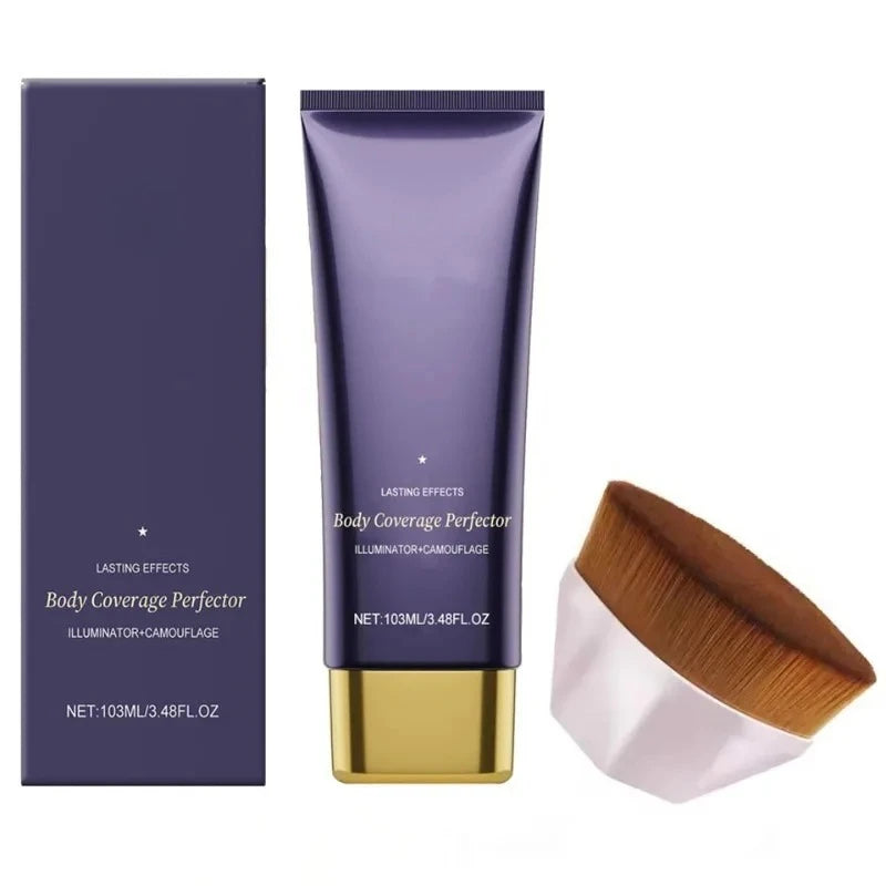 BARUBT Waterproof Body Coverage Concealer Cream + Buffer Brush