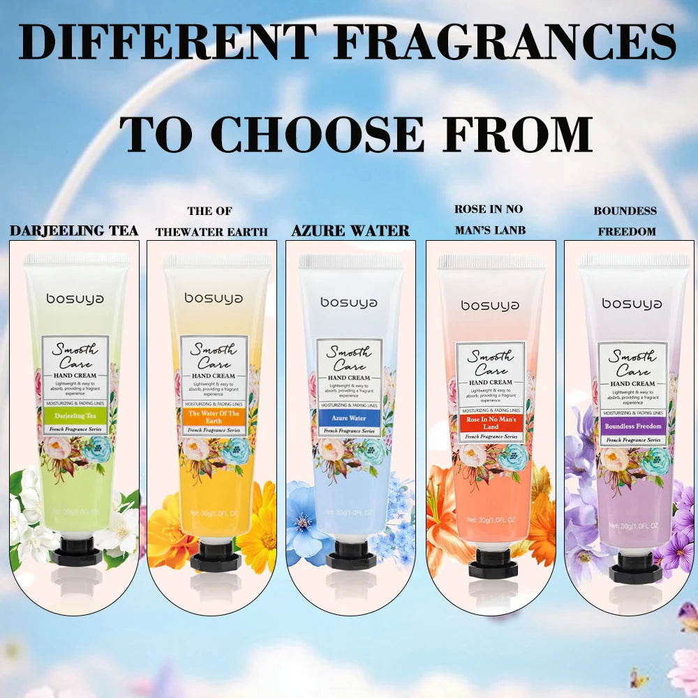 5PCS Fragrant Hand Cream, Containing Shea Butter, Glycerin and Other Ingredients Oasis Select