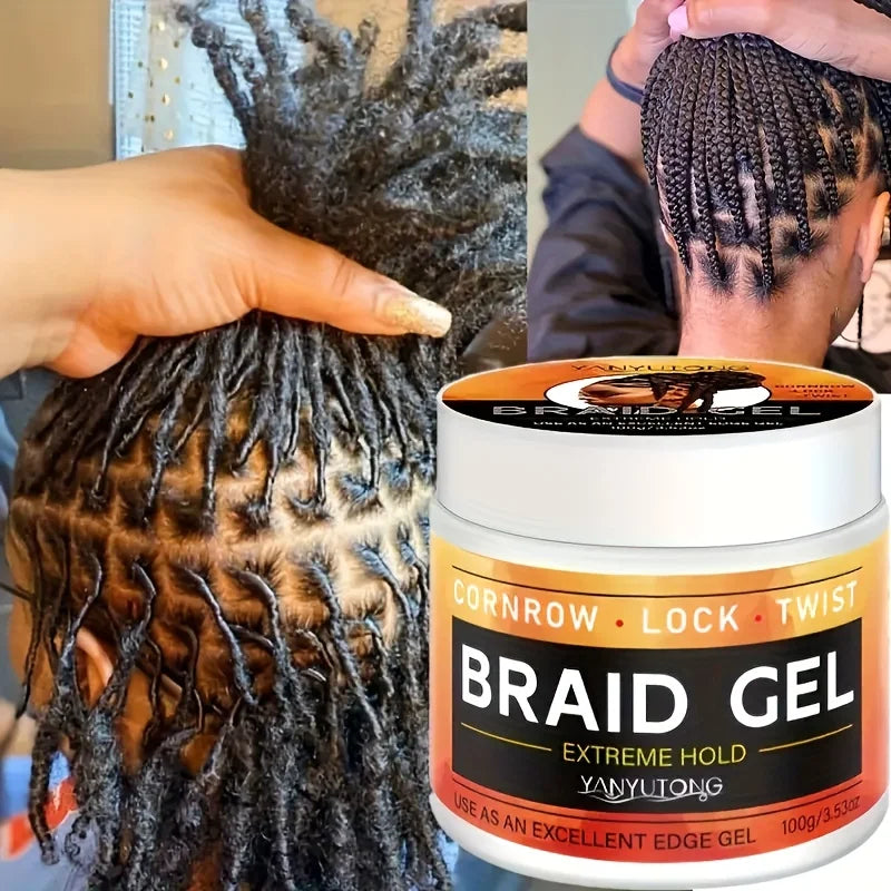 Styling Braiding Gel Wax Carbomer Long Lasting Strong Hold Pomade Anti-Frizz Smooth Hair Finishing Shaping Hair Edge Control Oasis Select