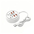 USB-A Interface Portable Expansion Dock Type-C Interface Compact Design Multi-functional Expansion Dock Stable Performance Oasis Select White