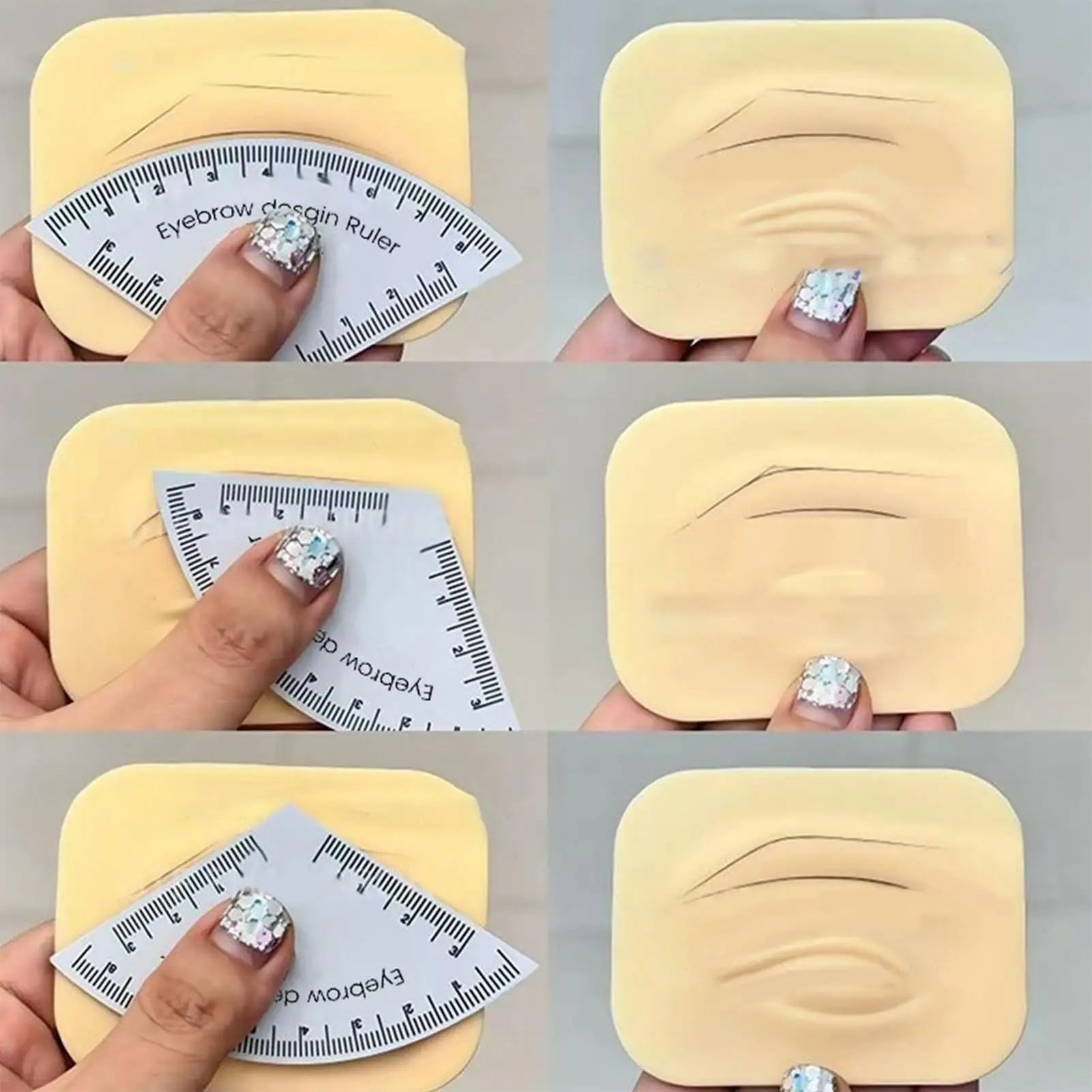 Reusable Eyebrow Ruler – Brow Shaping & Design Tool Eyebrow Shaping Tool Oasis Select