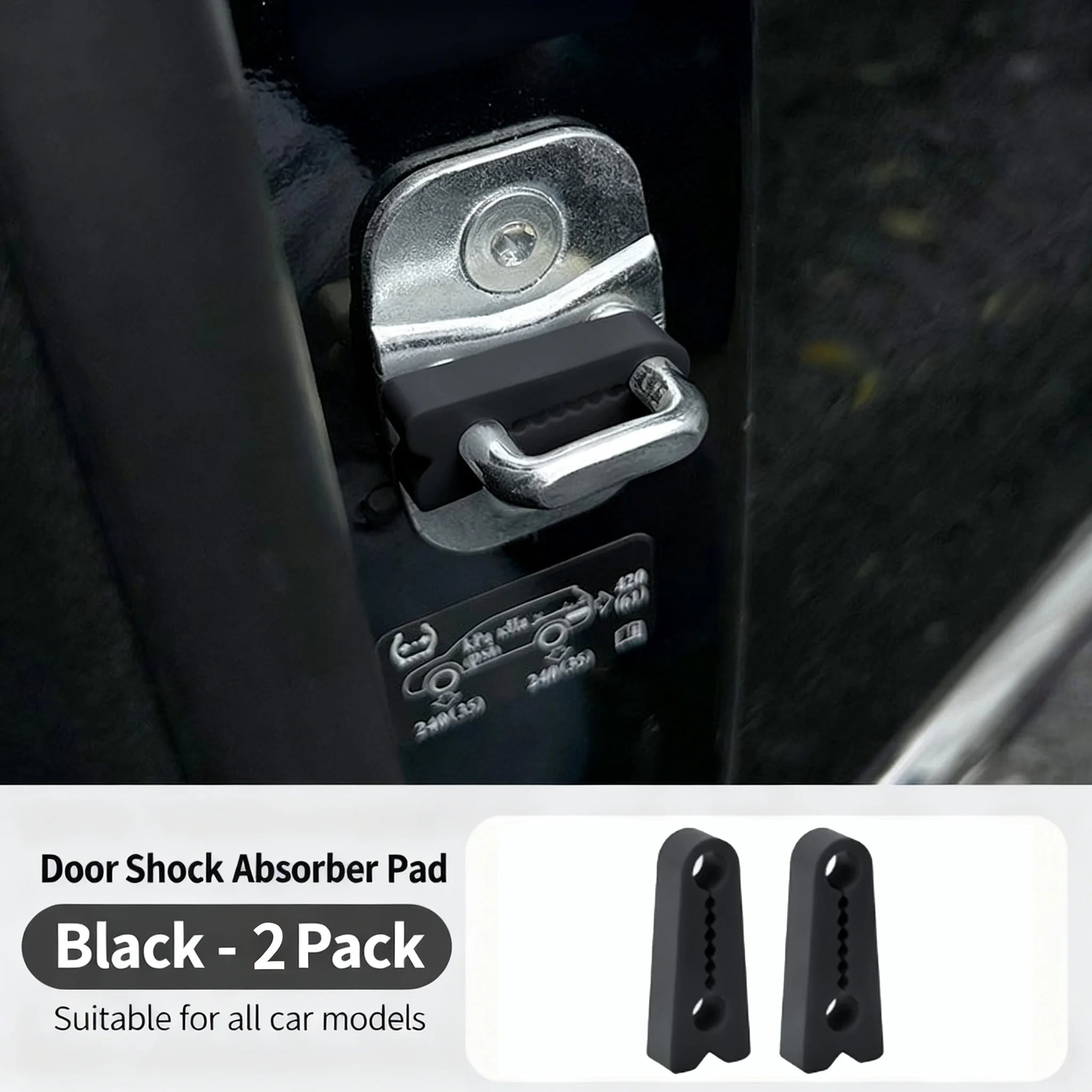 Silicone Car Door Lock Buffer Damper Pads – Universal Noise Reducer
