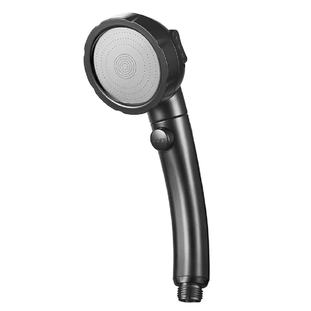New 3 Modes Adjustable Bath Shower Head High Pressure Rain Water Saving Luxury Home Hotel Sprayer Faucet Bathroom Shower Head Oasis Select Black