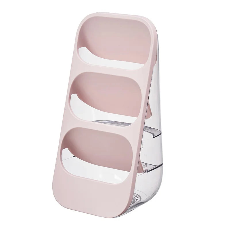 Cosmetics Storage Box - Large Capacity Countertop Storage Rack, Suitable for Dressing Table, Office Desk, Makeup Tool Storage Oasis Select Pink