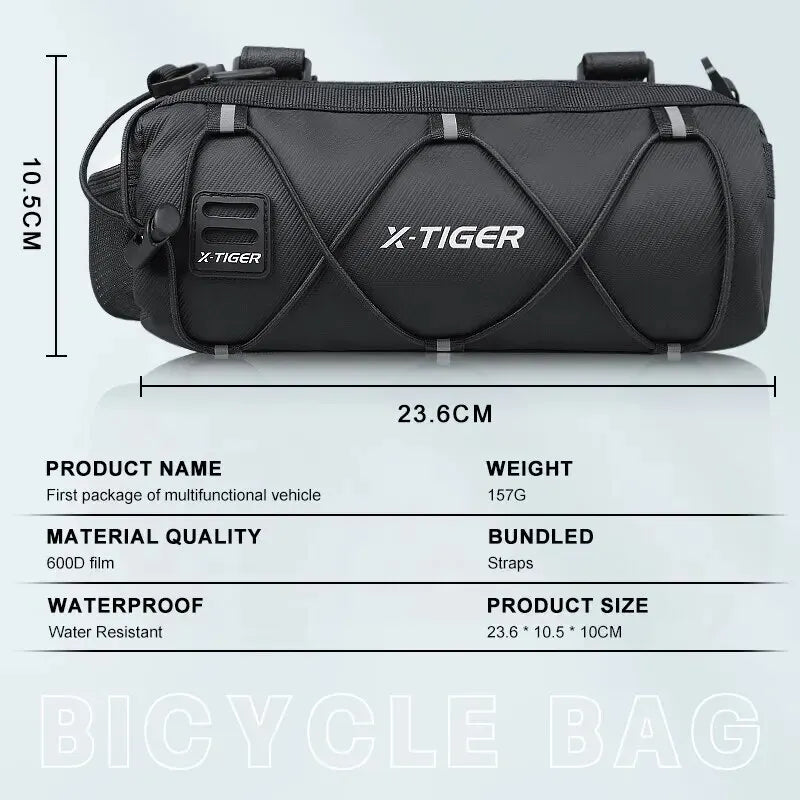 X-TIGER Bike Bag Portable Handlebar Multi-purpose Large Capacity Backpack MTB Road Cycling Frame Tube Bag Shoulder Bags Oasis Select