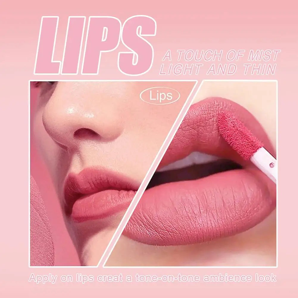 3-Piece Nude Velvet Matte Liquid Lipstick Set – Long-Lasting Liquid Lipstick Set Oasis Select