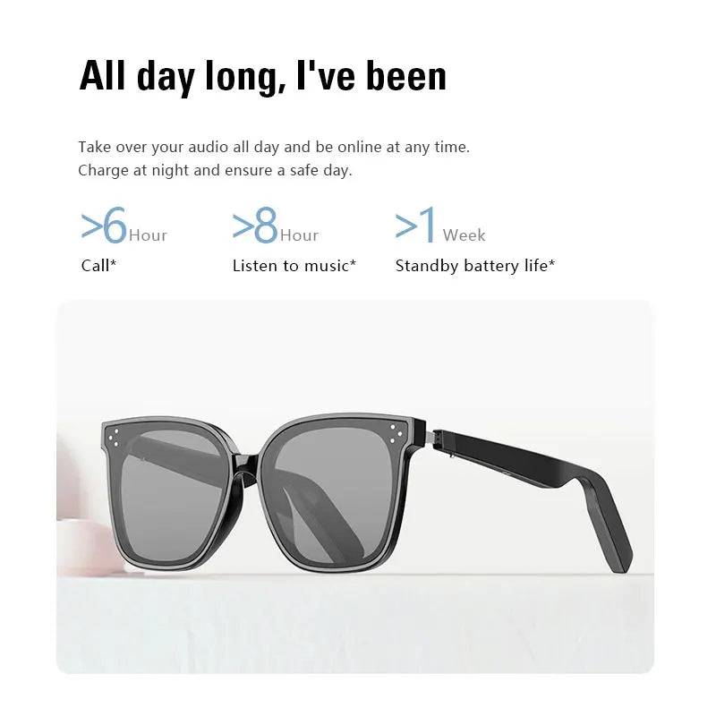MINGCC Bluetooth Smart Glasses – Anti Blue Light Wireless Headset