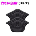 1/2/6Pairs Shoe Pad Foot Heel Cushion Pads Sports Shoes Adjustable Antiwear Feet Inserts Insoles Heel Protector Sticker Insole Oasis Select Black-2pcs-5mm