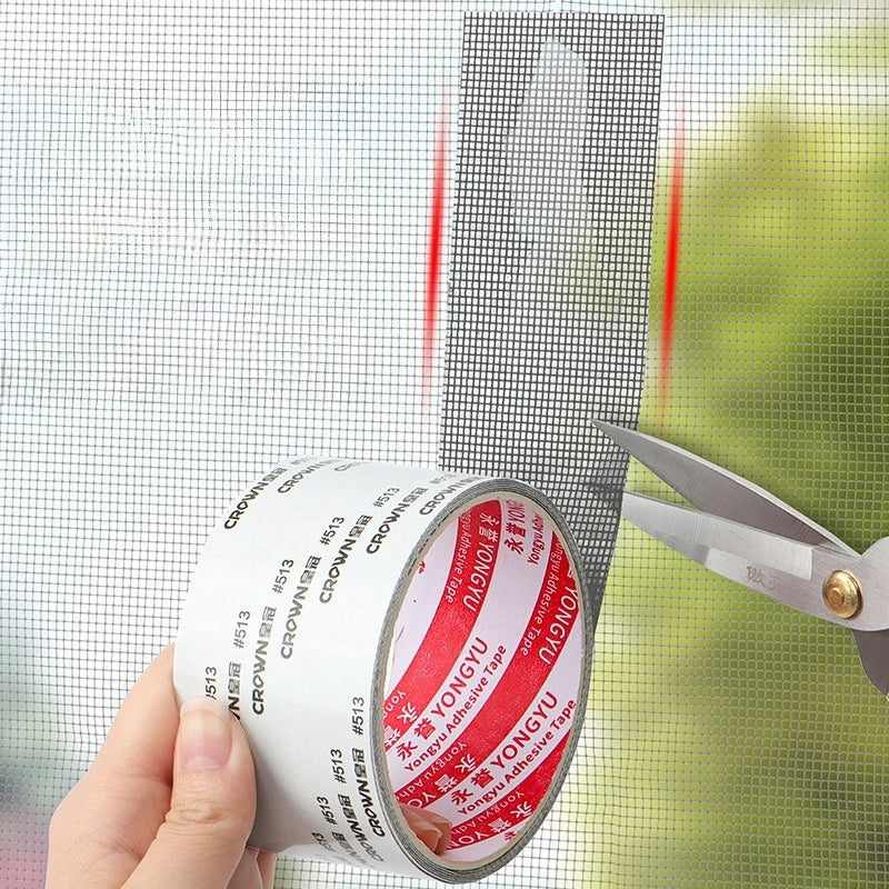 Waterproof Window Screen Repair Tape Window Fix Self-adhesive Net Patch Anti-Insect Mosquito Mesh Broken Hole Repair stick Oasis Select