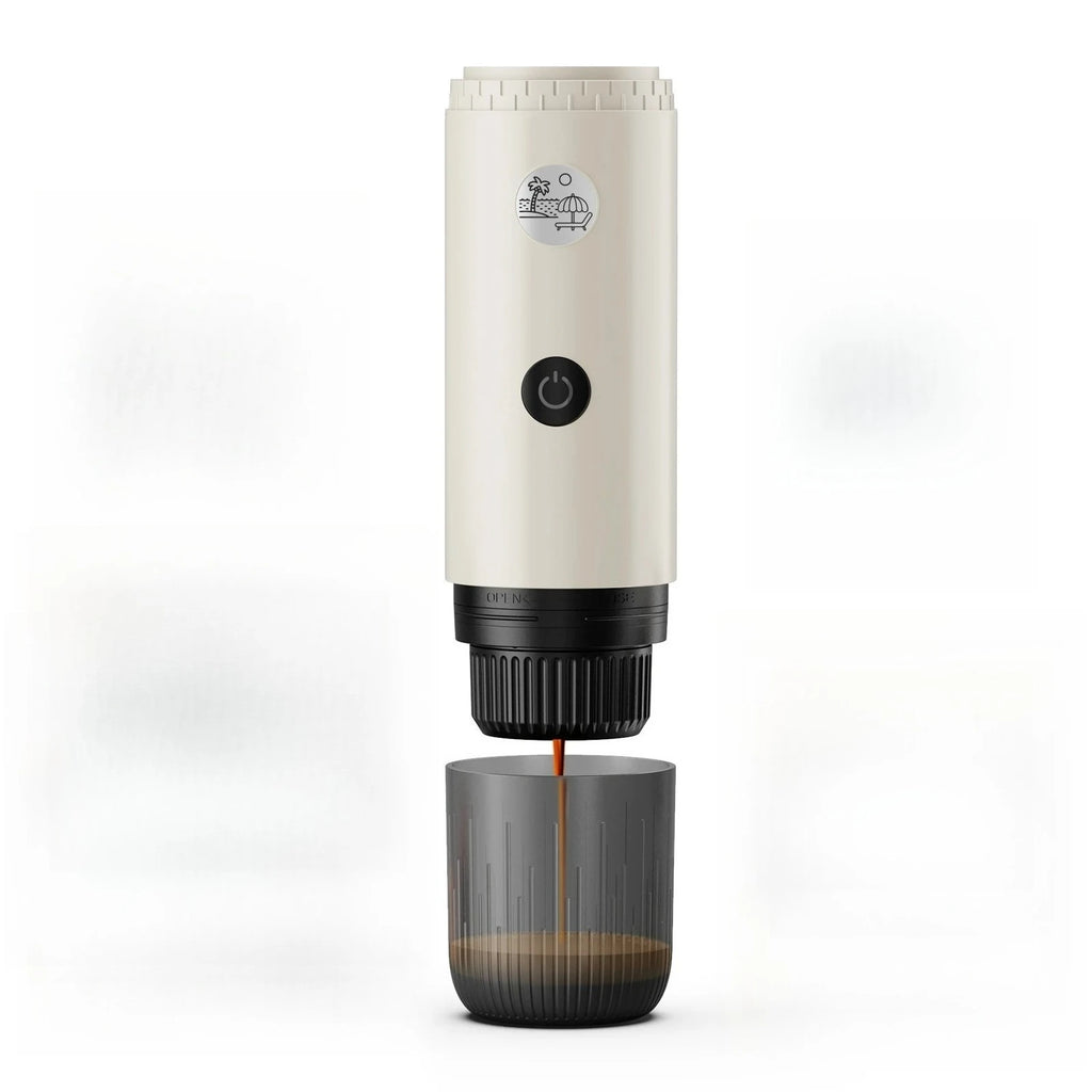 Portable Espresso Machine 3-in-1 Travel Coffee Maker for Camping Hiking Office Self-Heating with USB-C 2026new Oasis Select white
