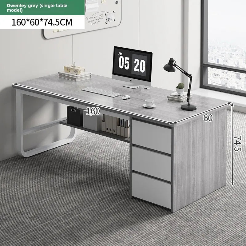 Desk Desktop Computer Simple Home Student Bedroom Bookshelf