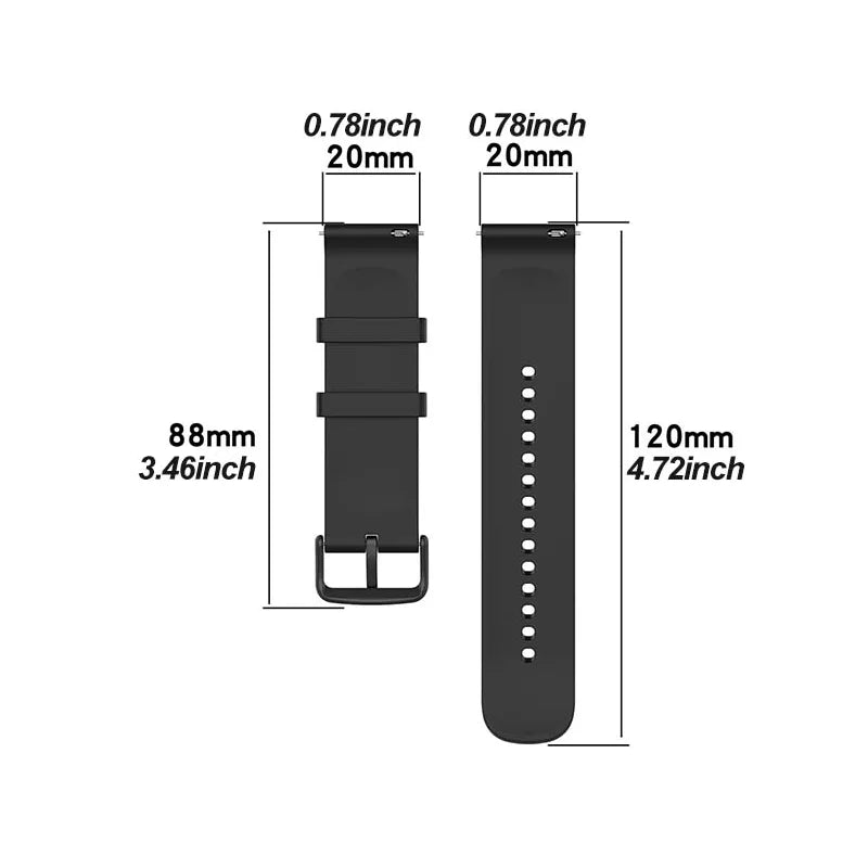 Amazfit GTS4 Silicone Sport Band & Clear TPU Case – 2-in-1 Smartwatch Band & Case Oasis Select