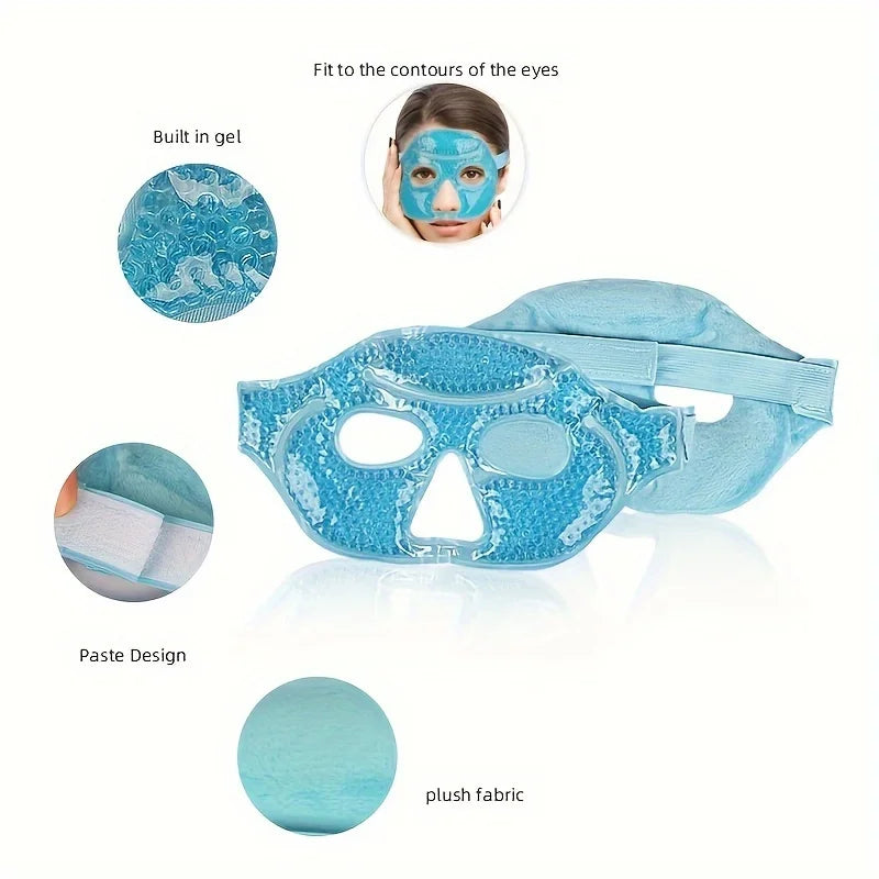 Hot & Cold Compress Half-Eye Mask – 3 Colors | Single Pack