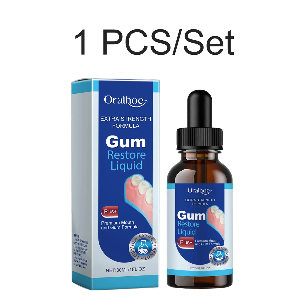30ml Gum Repair Drops Relieve Receding Gum Promotes Natural Gum Tissue Health Repair Strong Teeth Strengthen Gums Dental Care Oasis Select 1 PCS