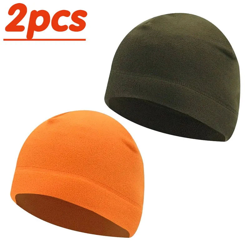 1 Men's Women's Windproof Fleece Bean Hat Autumn Winter Soft