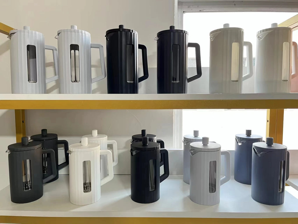1000ML/ 600ML French Press Coffee Maker High Borosilicate Glass House Coffee Brewer Milk Foam Frother Barista Tea Maker Oasis Select