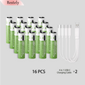 New Rechargeable 1.5v AAA Lithium Batteries 6800mAh Capacity, USB-C AAA Li-ion Battery 2000 times cycle with cable for free Oasis Select 16 pcs AAA Batteries