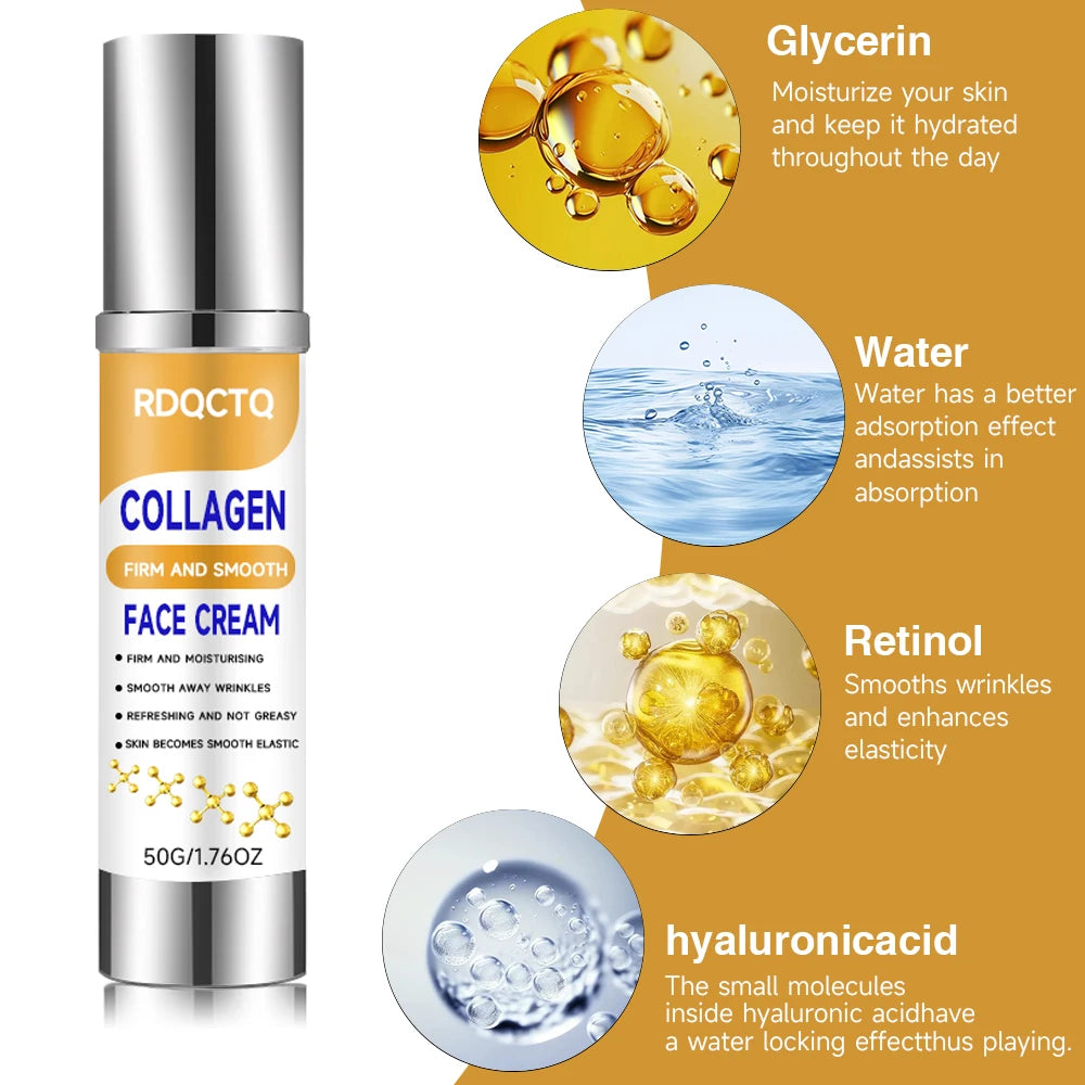 Collagen Face Cream – Firming, Hydrating Lightweight Moisturizer Collagen Face Cream Oasis Select