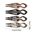 4Pcs U Shaped Hair Stick Vintage French Hair Pin Women Acetate Hair Accessories Diy Retro Hairstyle Tool New Hair Clips Oasis Select 4Pcs