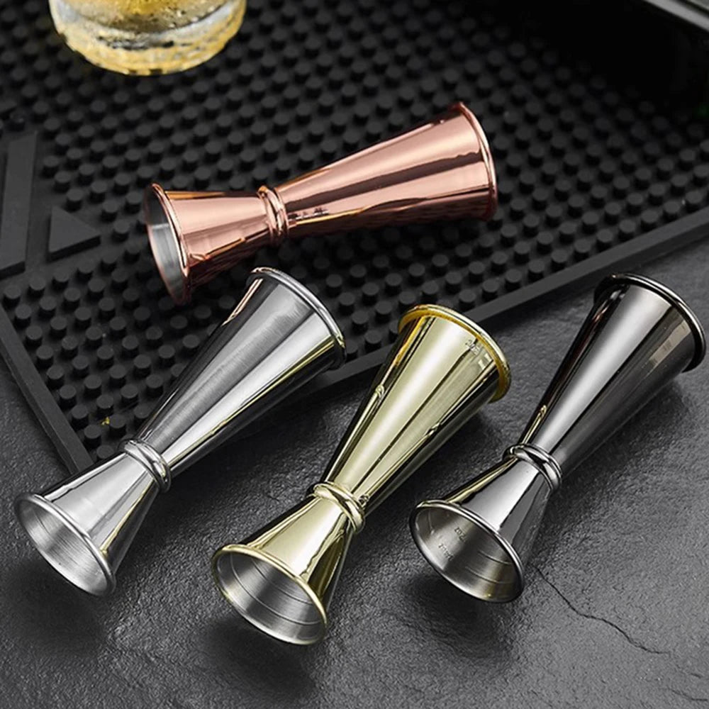 Dual Shot Stainless Steel Cocktail Jigger | 1oz & 2oz Bar Measure