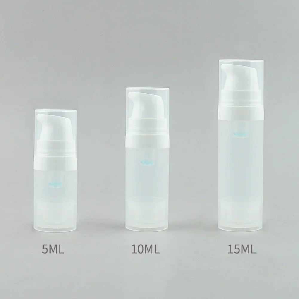 Airless Pump Lotion Bottle 5–25ml | Refillable Travel Container