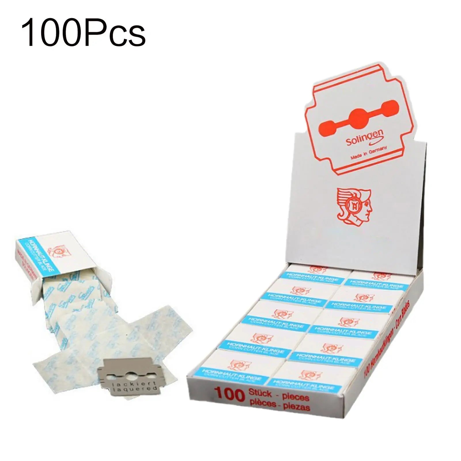 100x Callus Shaver Replacement Blades – Stainless Steel Pedicure Pedicure Replacement Blades Oasis Select 1 Boxes