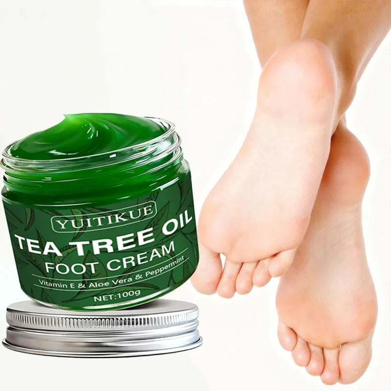 YUITIKUE Tea Tree Oil Foot Cream – Vitamin E & Aloe 100g