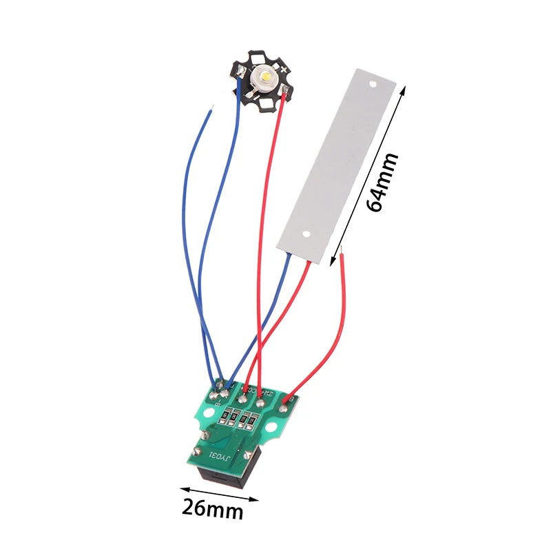 Double LED Light Board With Control Switch DC 3.7-5V Flashlight Night Lighting Desk Lamp DIY Accessory Oasis Select