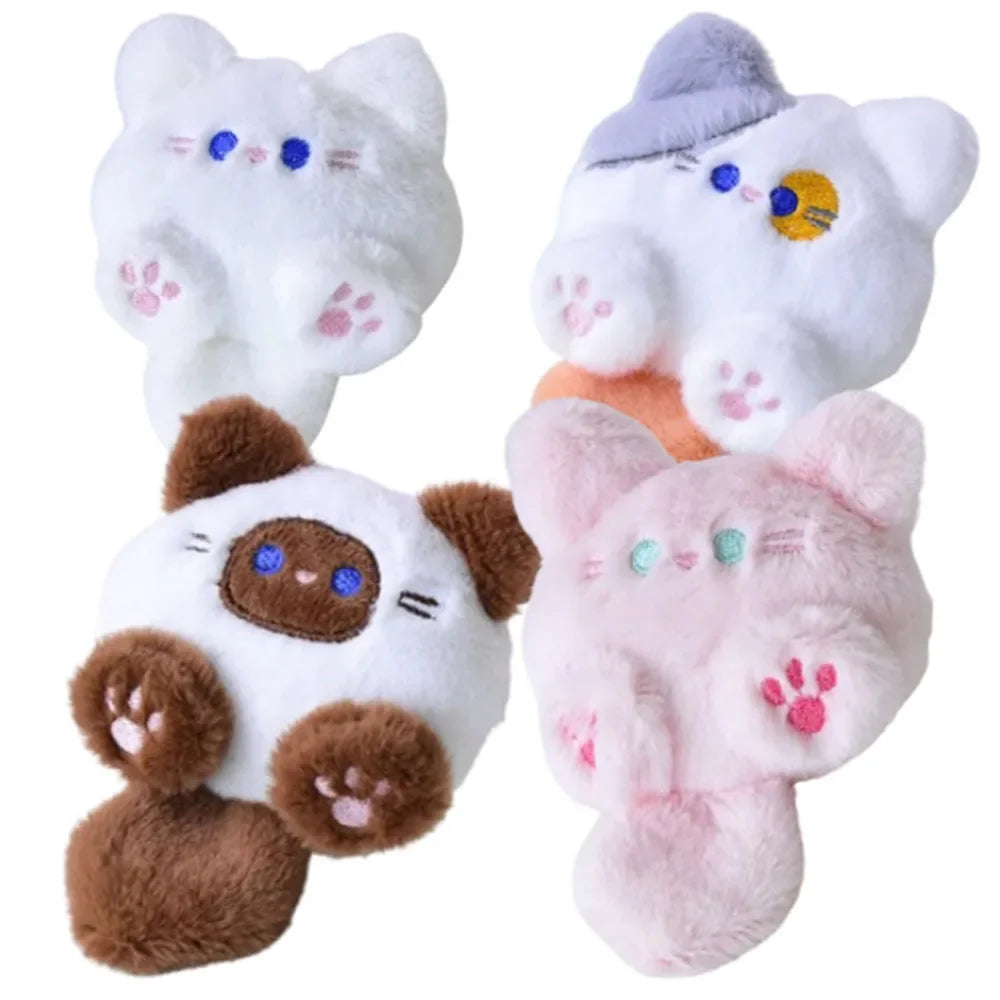 1-20PCS Cute Plush Long Tail Cat Pendant Cat Doll Doll School Bag Charm Key Charm Children's Birthday Gift Holiday Friend Gift Oasis Select
