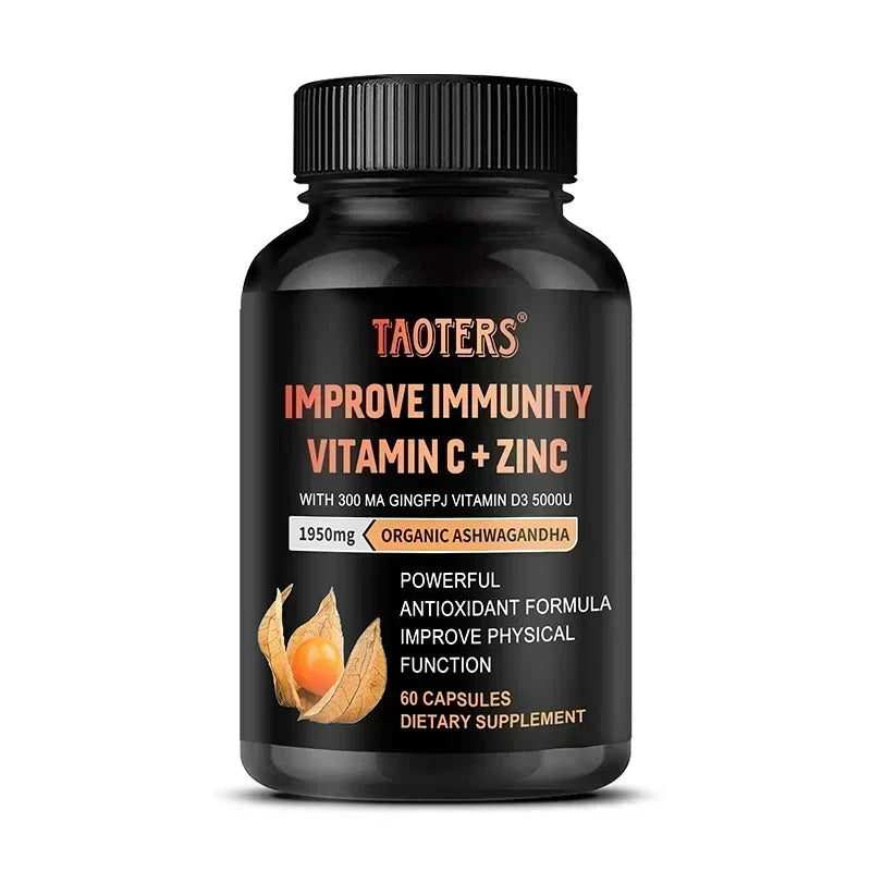 Organic Ashwagandha Capsules with Black Pepper | Focus & Sleep