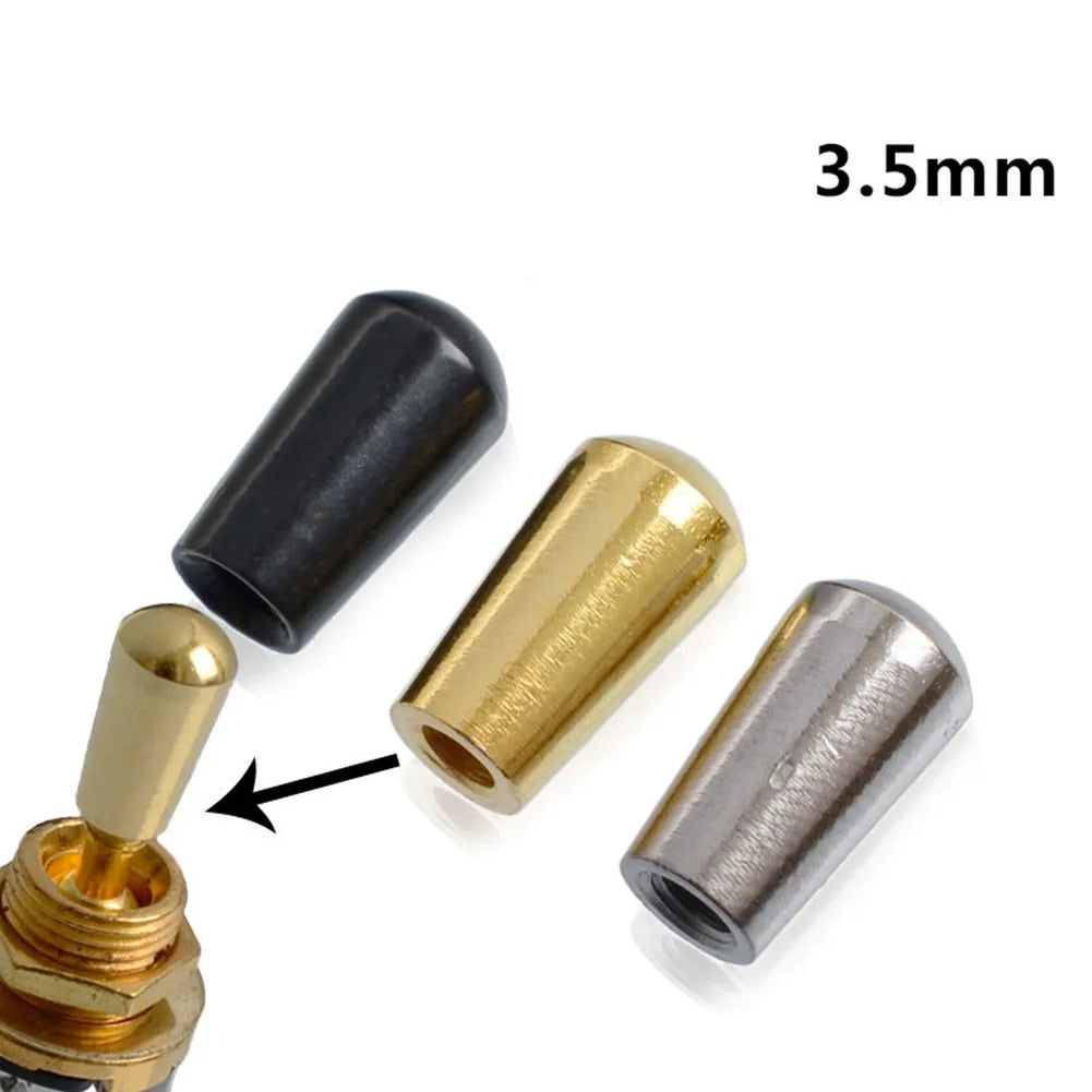 3.5 Mm ScrewThread Metal 3 Way Toggle Switch Knobs Cap Tip Button For LP Electric Guitar Parts Replacements Switch Tip Oasis Select