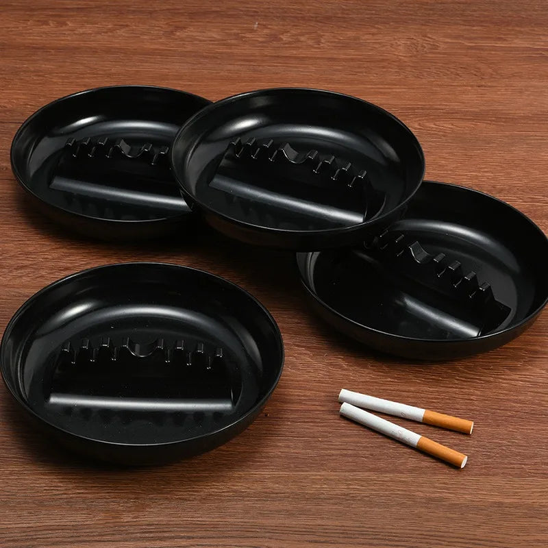 Personalized Creative Plastic Fireproof Ashtray Drop-Resistant Non-Fragile round Melamine Ashtray Household Office Decoration Oasis Select
