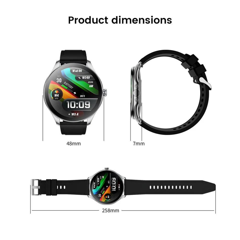 Fashion Round Bracelet AMOLED Screen Blue Tooth Call Smartwatch Women Health Monitor Music Sports Smart Watch Lady Waterproof Oasis Select
