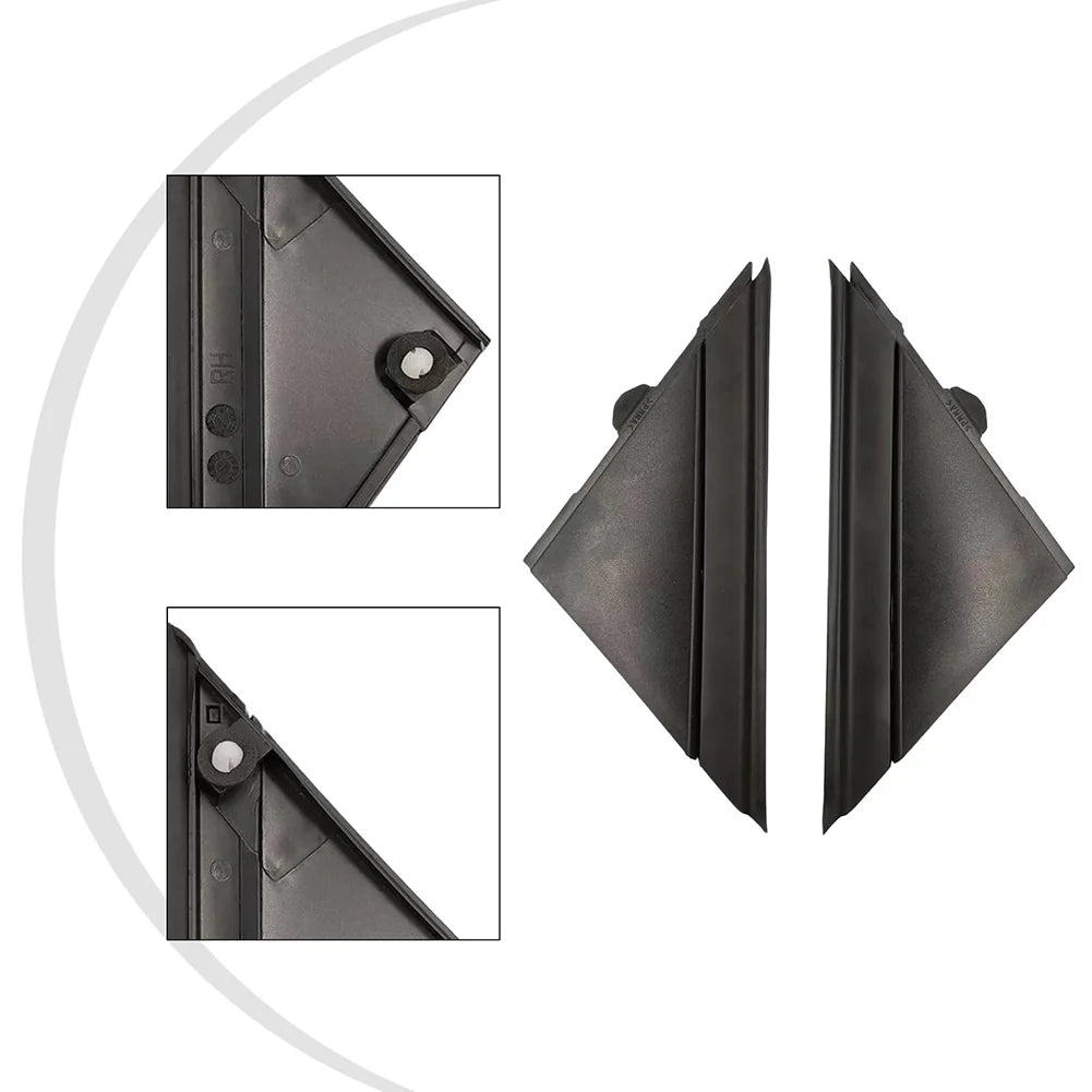 Exterior Trim Replacement A-pillar Triangle Trim Protector Front Window Cover For FIAT 500 Exterior Door Panel Fade Prevention Oasis Select