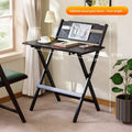 Installation-free folding table, desk, children's study table, adjustable height, writing table, student home bedroom desk Oasis Select Black large