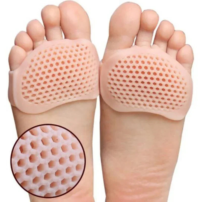 2pcs Silicone Metatarsal Pads Toe Separator Pain Relief Foot Pads Orthotics Foot Massage Insoles Forefoot Socks Foot Care Tool Oasis Select
