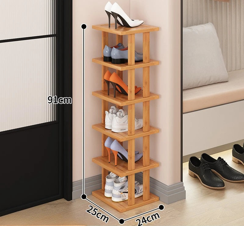 Home economy door multi-layer shoe storage artifact saves space, rental house shoe cabinet, shoe rack Oasis Select 6 layers 25