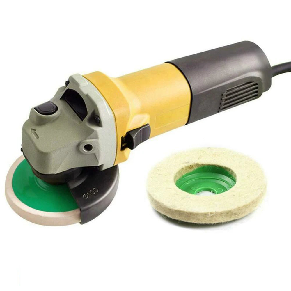 4" Wool Polishing Buffing Pads for Angle Grinder – 3 or 10 Pack Wool Polishing Pads Oasis Select