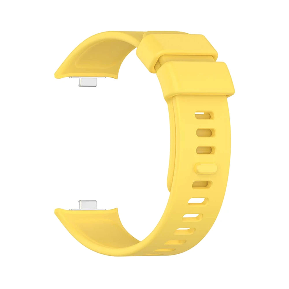 Silicone Sport Strap for Redmi Watch 4 5 & Mi Band 8/9 Pro Watch Band Strap Oasis Select YELLOW