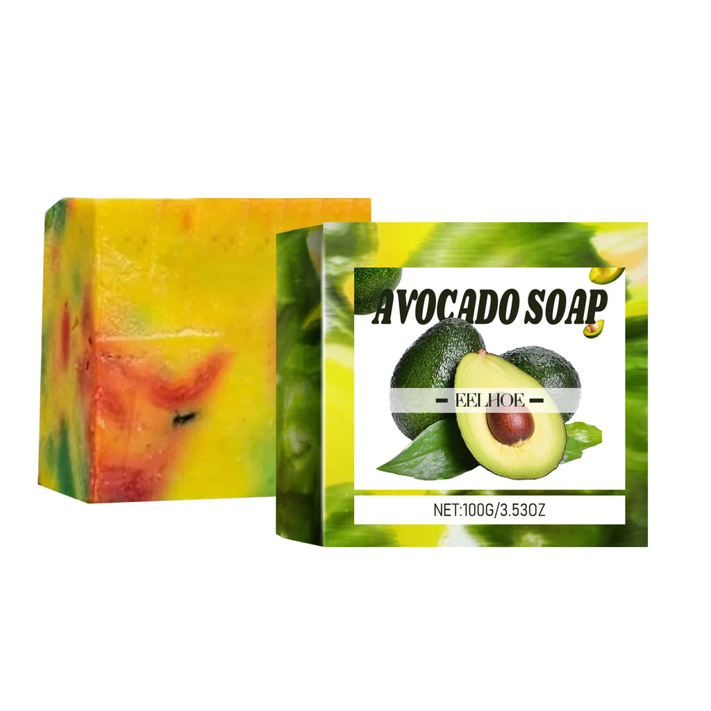 Avocado Soap Body Cleansing Moisturizing Oil Control Smoothing Skin Tender Skin Even Tone Remove Dirt Rejuvenated Skin Body Care Oasis Select 1pc boxed